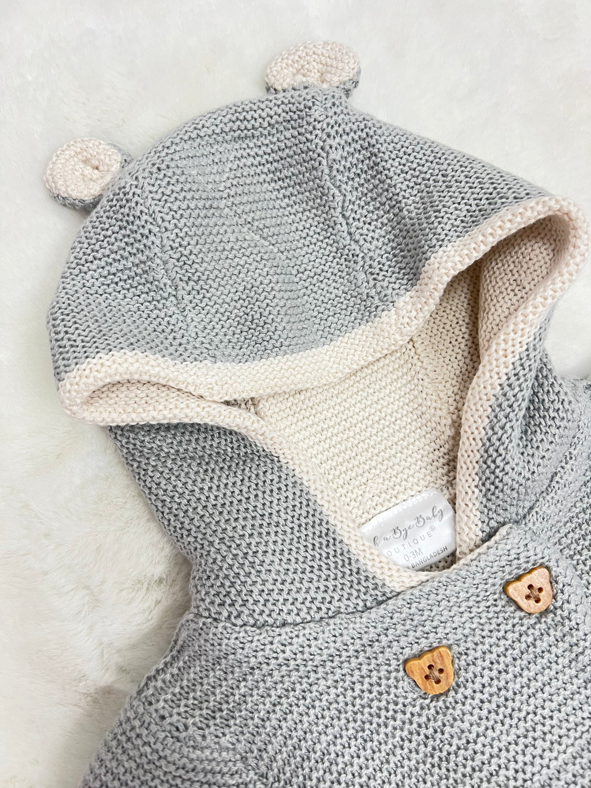 Rock A Bye Baby grey knitted set